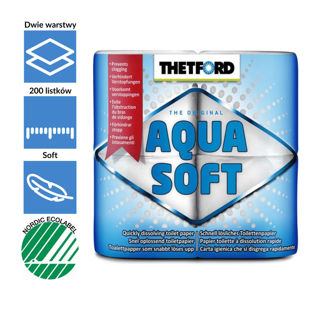 THETFORD portable toilet paper, 4 rolls – 202240 — zdjęcie 2 z 5