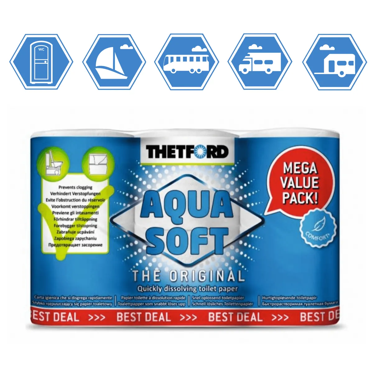 THETFORD portable toilet paper, 6-pack – 202241 — zdjęcie 2 z 5