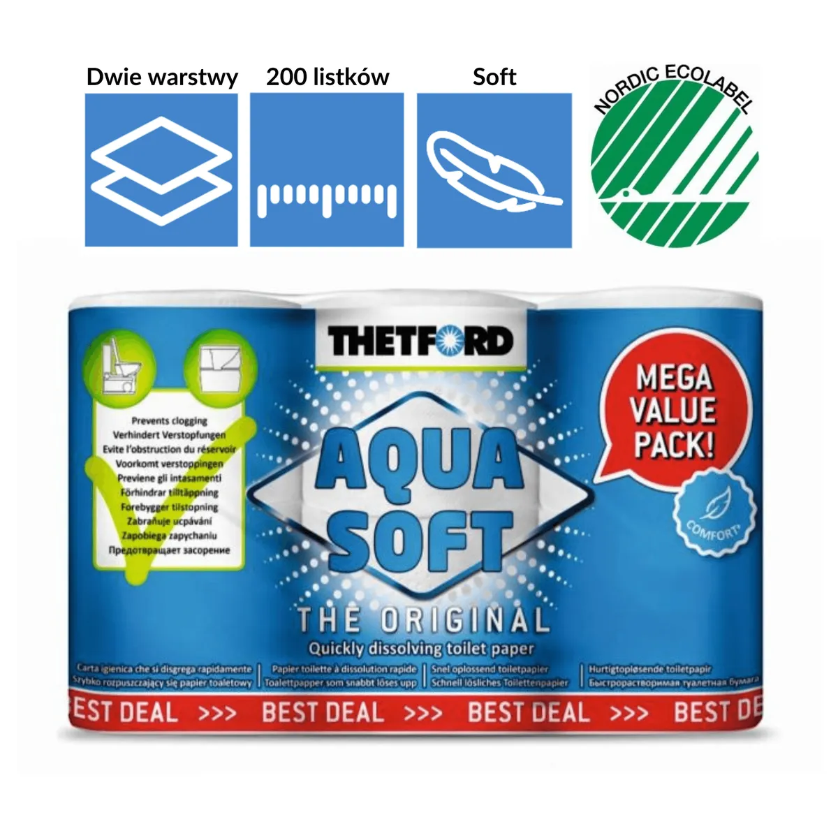 THETFORD portable toilet paper, 6-pack – 202241 — zdjęcie 3 z 5