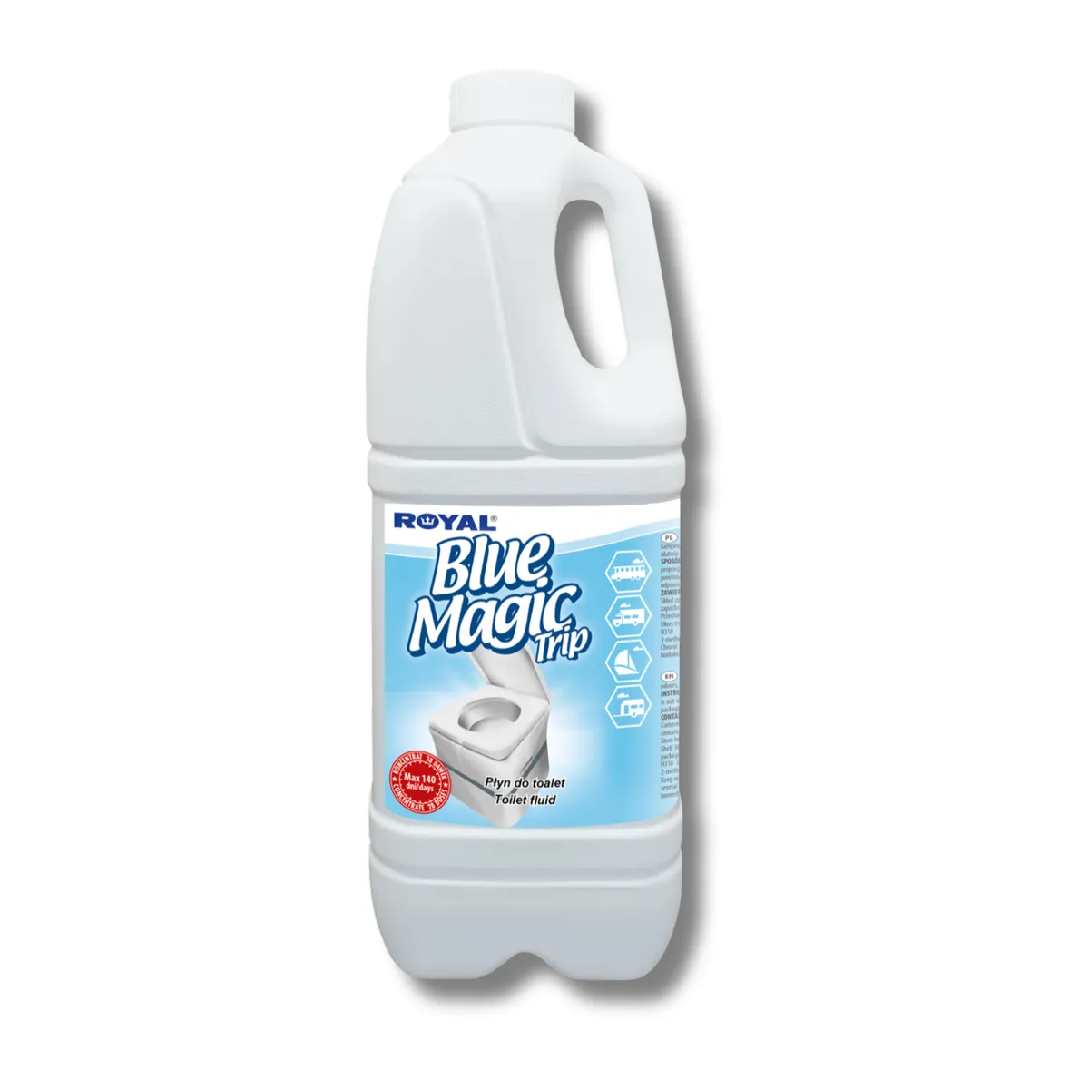 Koncentrát - přípravek 2 l do chemických WC blue MAGIC TRIP — zdjęcie 1 z 8