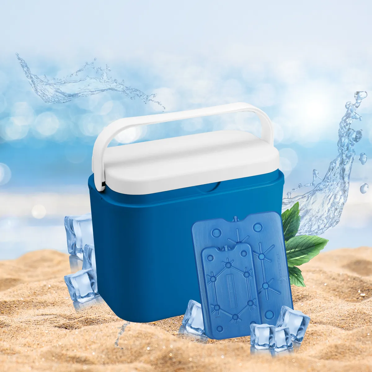 Kamai Coolbox ice pack 800 ml for cool boxes, ultra-thin, blue — zdjęcie 4 z 8