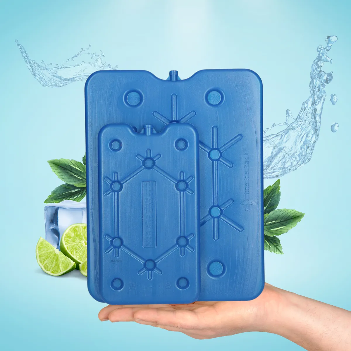 Kamai Coolbox ice pack 800 ml for cool boxes, ultra-thin, blue — zdjęcie 5 z 8