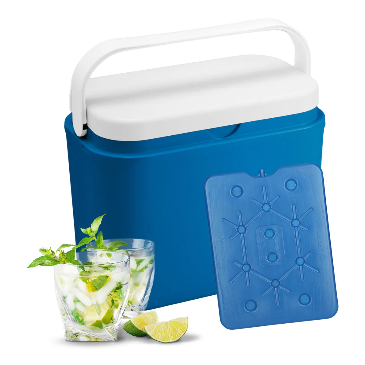 Kamai Coolbox ice pack 800 ml for cool boxes, ultra-thin, blue — zdjęcie 7 z 8