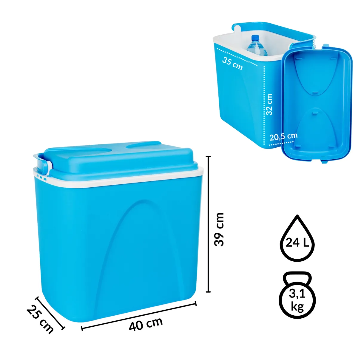 KAMAI CB 24 l passive cool box for ice packs — zdjęcie 7 z 8
