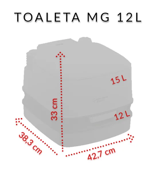 Chemické WC THETFORD QUBE MT 12 l přenosné - 92874 — zdjęcie 2 z 8