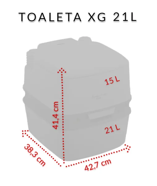 Campingtoilette THETFORD QUBE XG 21 l, mobil – 92840 — zdjęcie 2 z 8