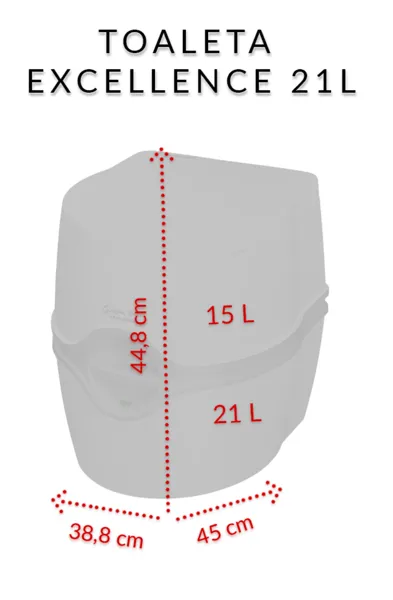 THETFORD EXCELLENCE 21 l portable toilet with electric pump 92306 — zdjęcie 2 z 8