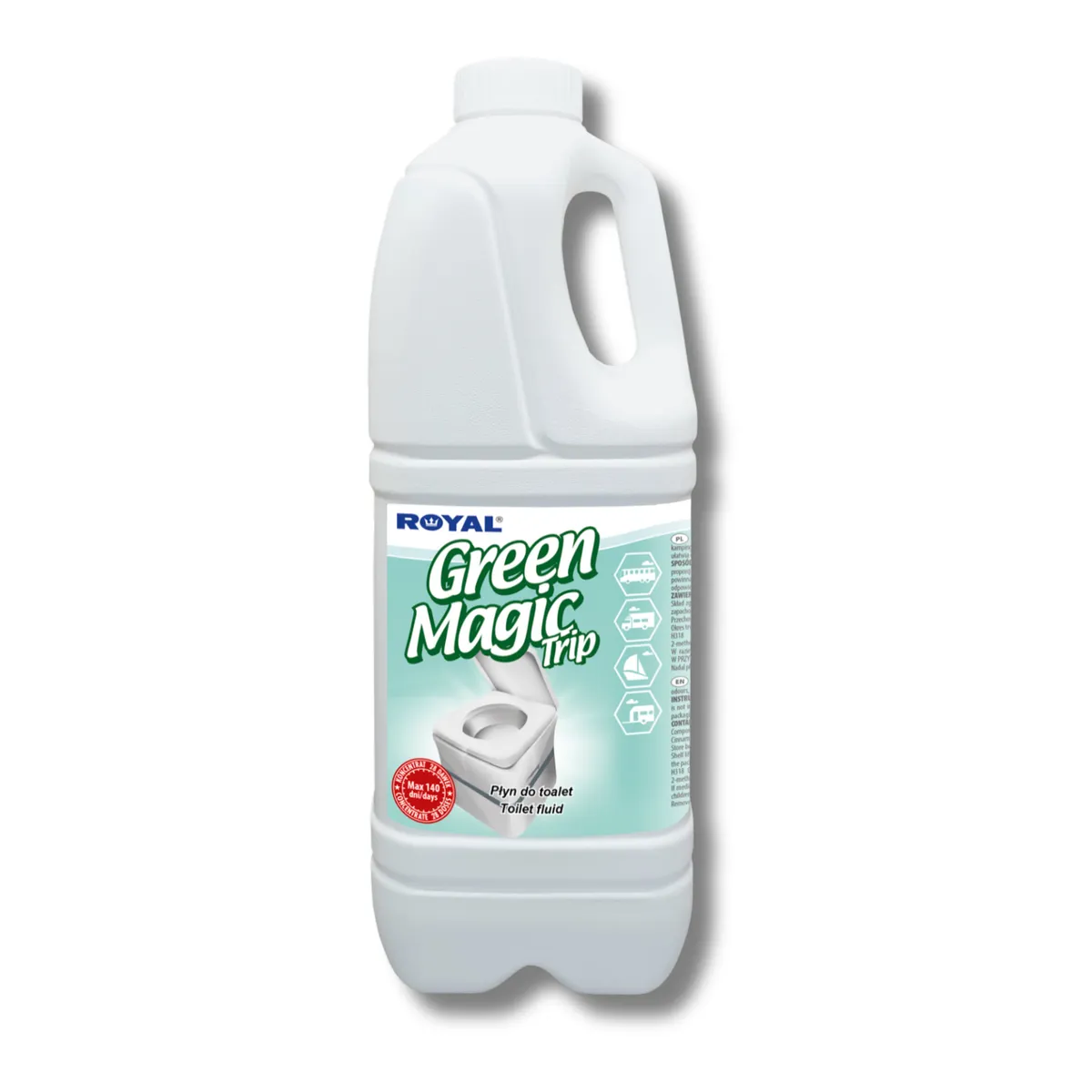 MAGIC TRIP GREEN portable toilet fluid concentrate 2 l — zdjęcie 1 z 8
