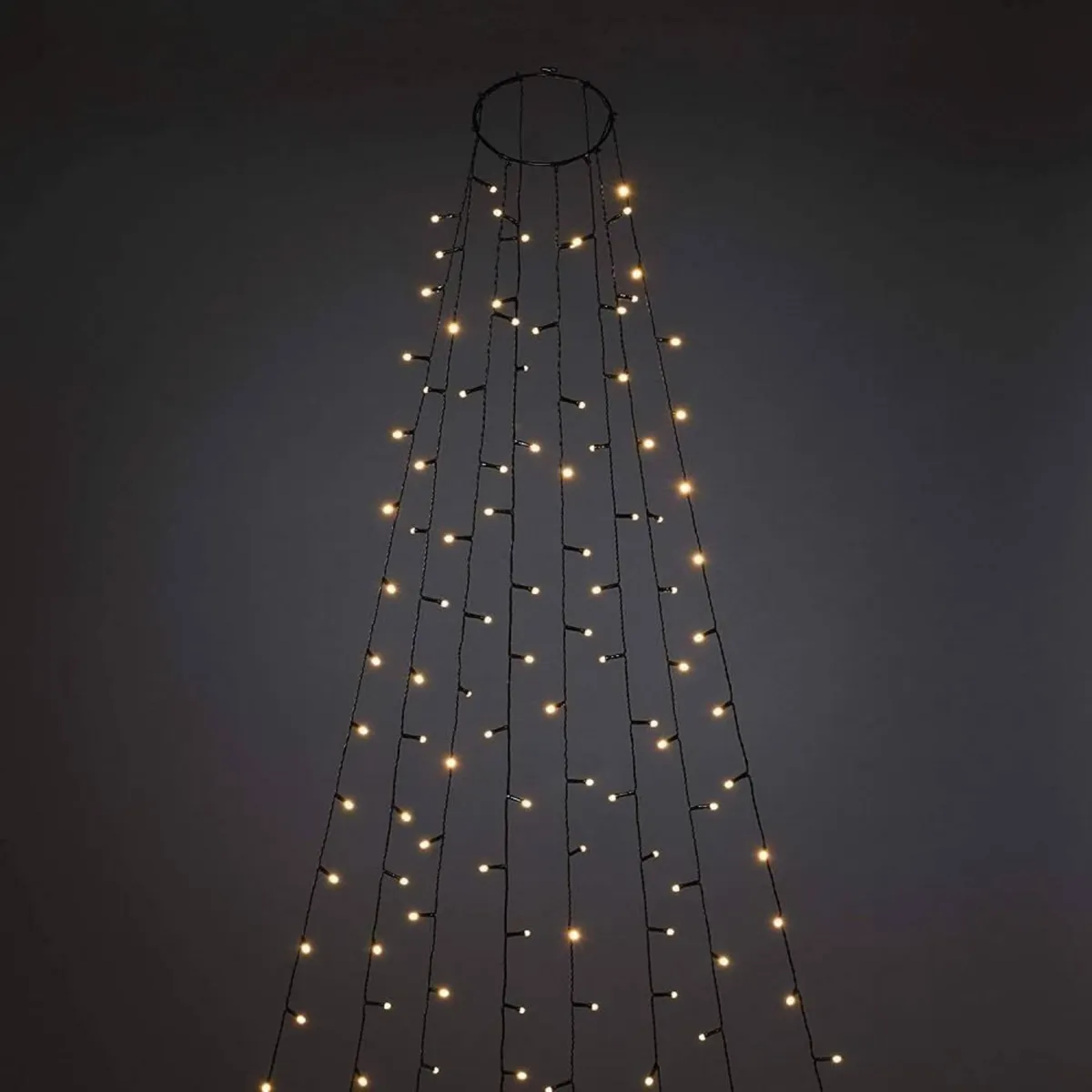 Světelný závěs 160 LED na vánoční stromek — zdjęcie 2 z 8