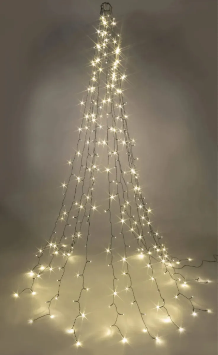 Světelný závěs 300 LED na vánoční stromek — zdjęcie 3 z 8