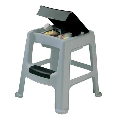 DRABINKA step stool with storage compartment