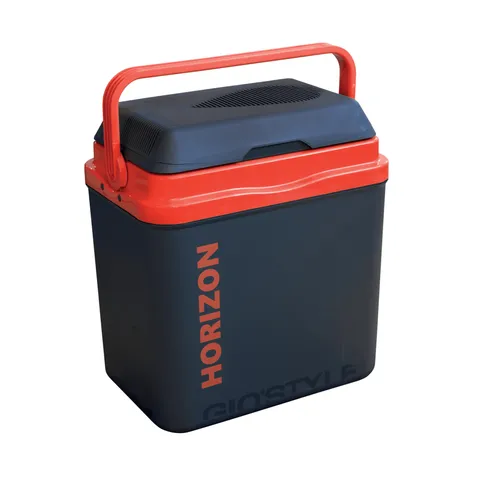 Kühlbox 20 l KAMAI HORIZON, elektrisch 12 V / 230 V, Anthrazit mit rotem Akzent