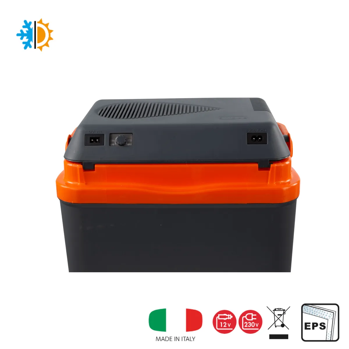 Kühlbox 20 l KAMAI HORIZON, elektrisch 12 V / 230 V, Anthrazit mit rotem Akzent — zdjęcie 8 z 8