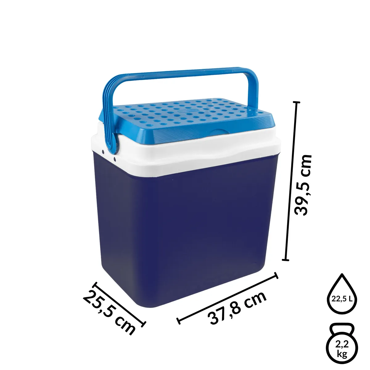 Kühlbox 29,5 l BRAVO Blau — zdjęcie 3 z 8