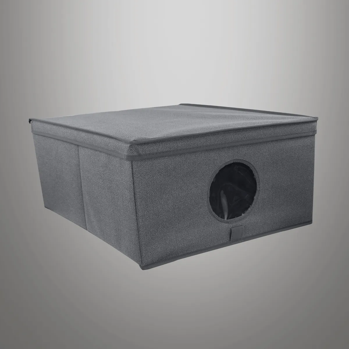 Wardrobe organiser with lid and window, 48 × 36 × 19 cm — zdjęcie 5 z 8