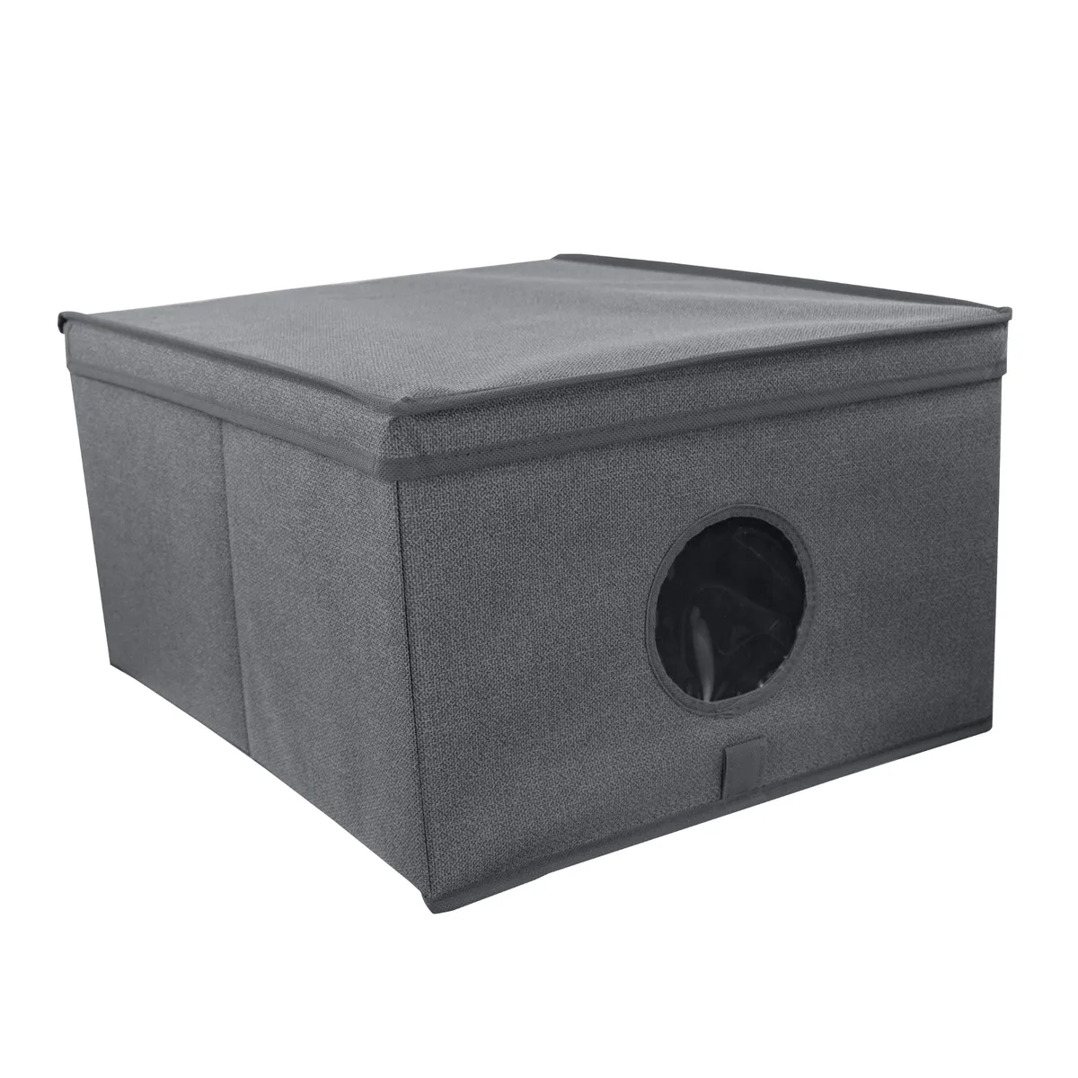 Organizér do skříně s víkem a okénkem 50×40×25 cm — zdjęcie 1 z 8