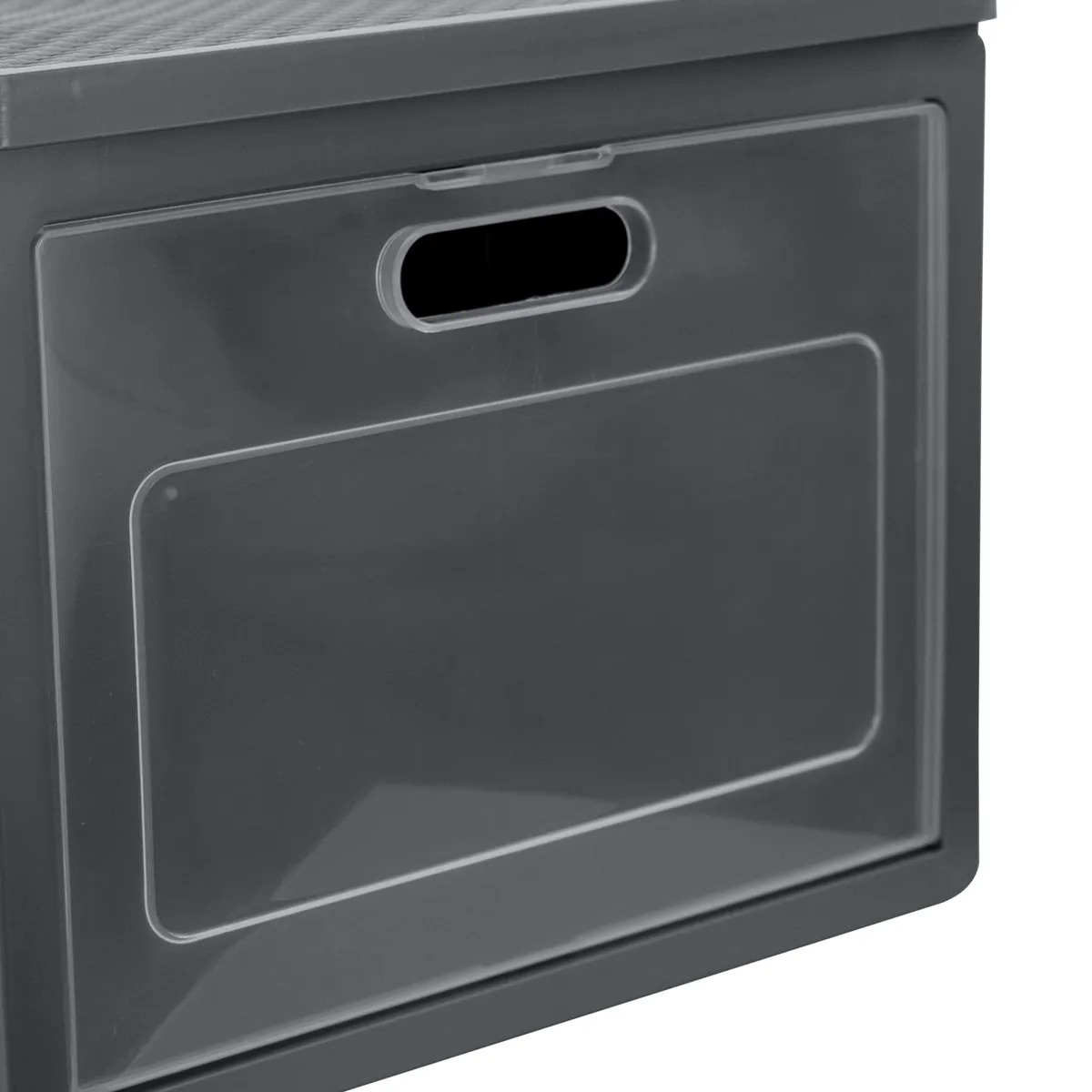 Wardrobe organiser with door, grey, 41 × 31 × 25 cm — zdjęcie 3 z 8