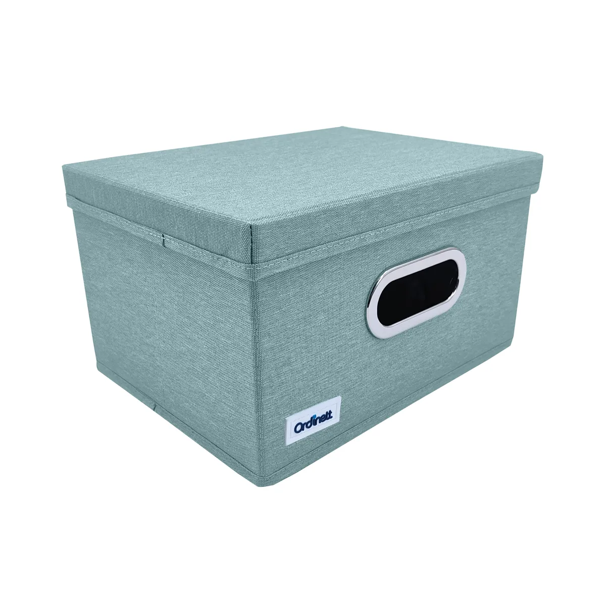 Schrank-Organizer Mintgrün mit Deckel und Sichtfenster, 29,5 × 22,5 × 16,5 cm — zdjęcie 1 z 8