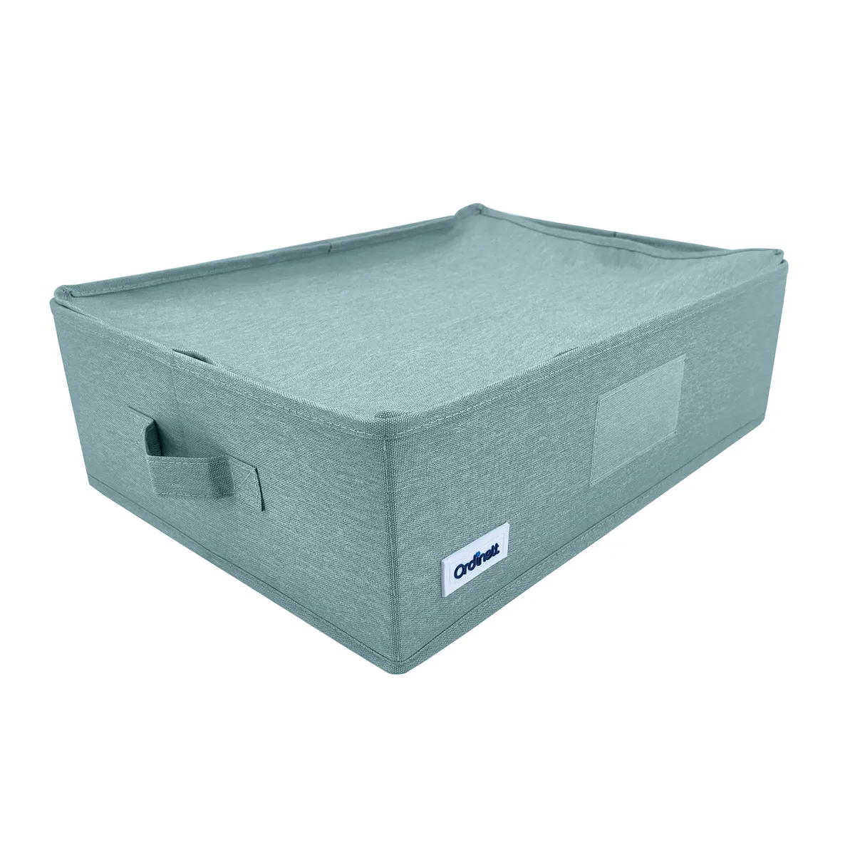 Schrank-Organizer, Aufbewahrungsbox Grün mit Griffen, 42 × 32 × 14 cm — zdjęcie 1 z 8