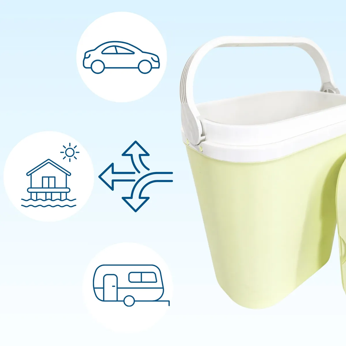 Kamai GIOSTYLE 12 l cool box, light green — zdjęcie 2 z 8
