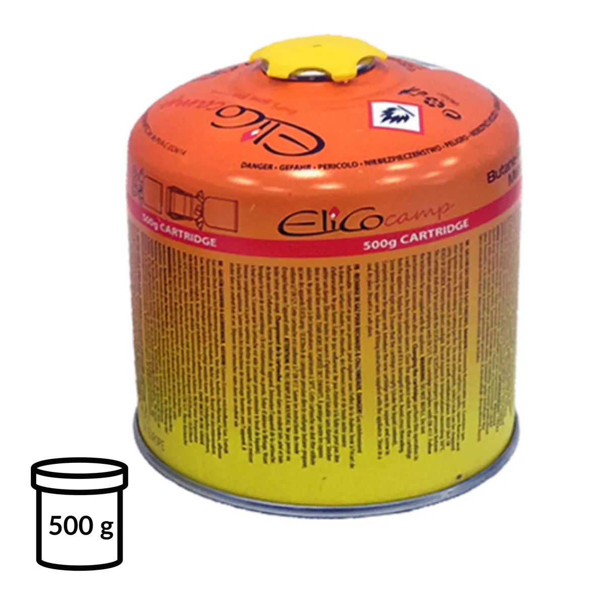 Screw-on gas cartridge 500 g/900 ml — zdjęcie 2 z 8