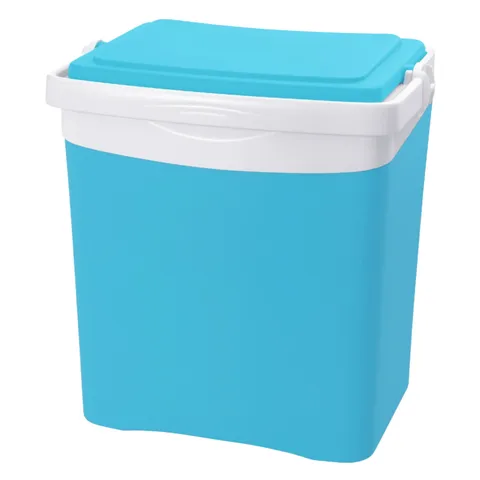 Kühlbox 25 l KAMAI TROPIC für Kühlakkus, Türkis mit weißem Griff