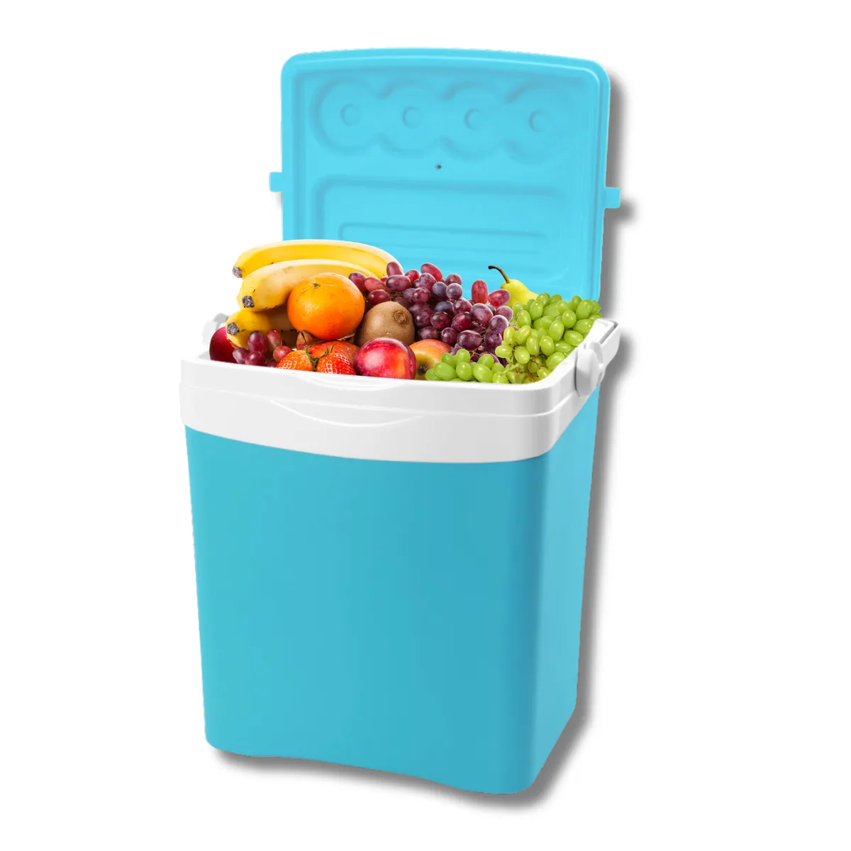 KAMAI TROPIC 25 l cool box for ice packs, turquoise with white handle — zdjęcie 6 z 8