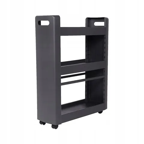 Cabinet on wheels, 3 shelves, 60 × 22 × 79 cm, anthracite, polypropylene
