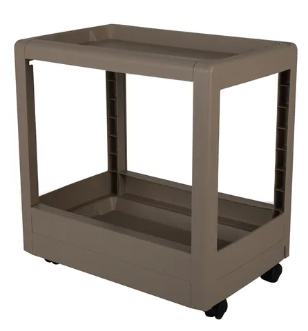 MOBILNA multi-purpose cabinet on wheels, taupe