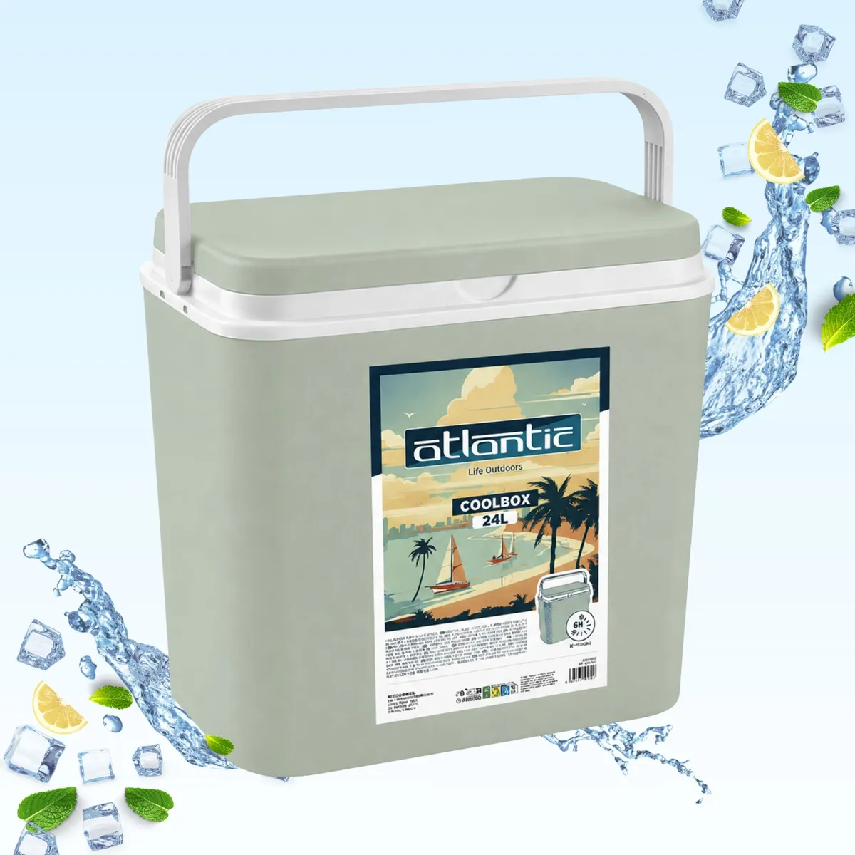 Kamai ATLANTIC 24 l cool box, eucalyptus — zdjęcie 2 z 8