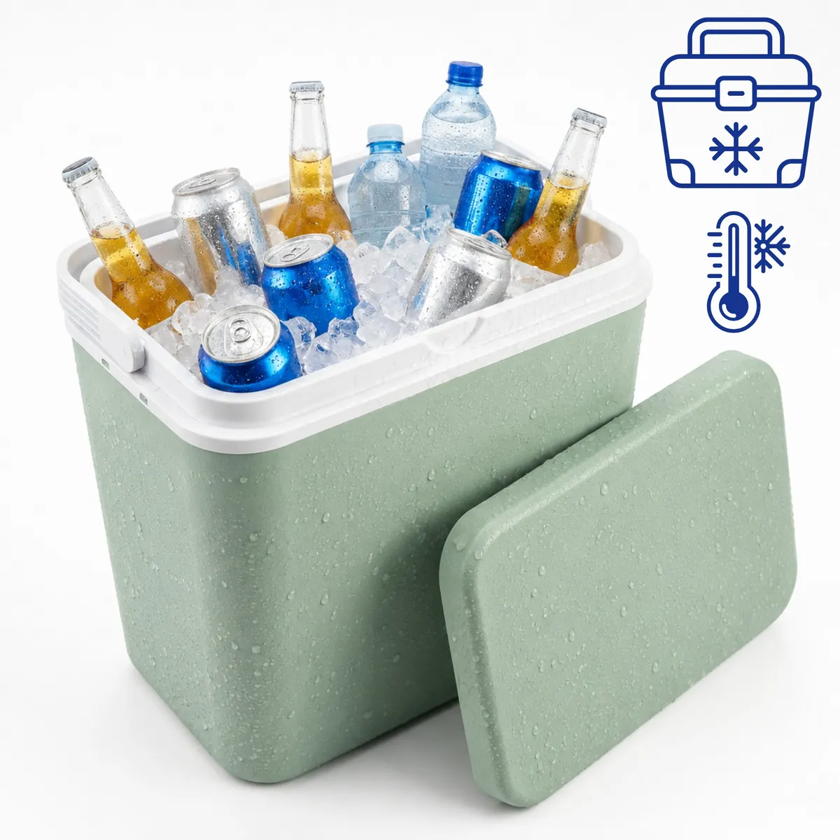Kamai ATLANTIC 24 l cool box, eucalyptus — zdjęcie 7 z 8