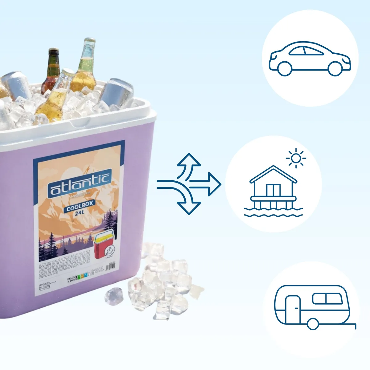 Chladicí box ATLANTIC 24 l Kamai — zdjęcie 5 z 8