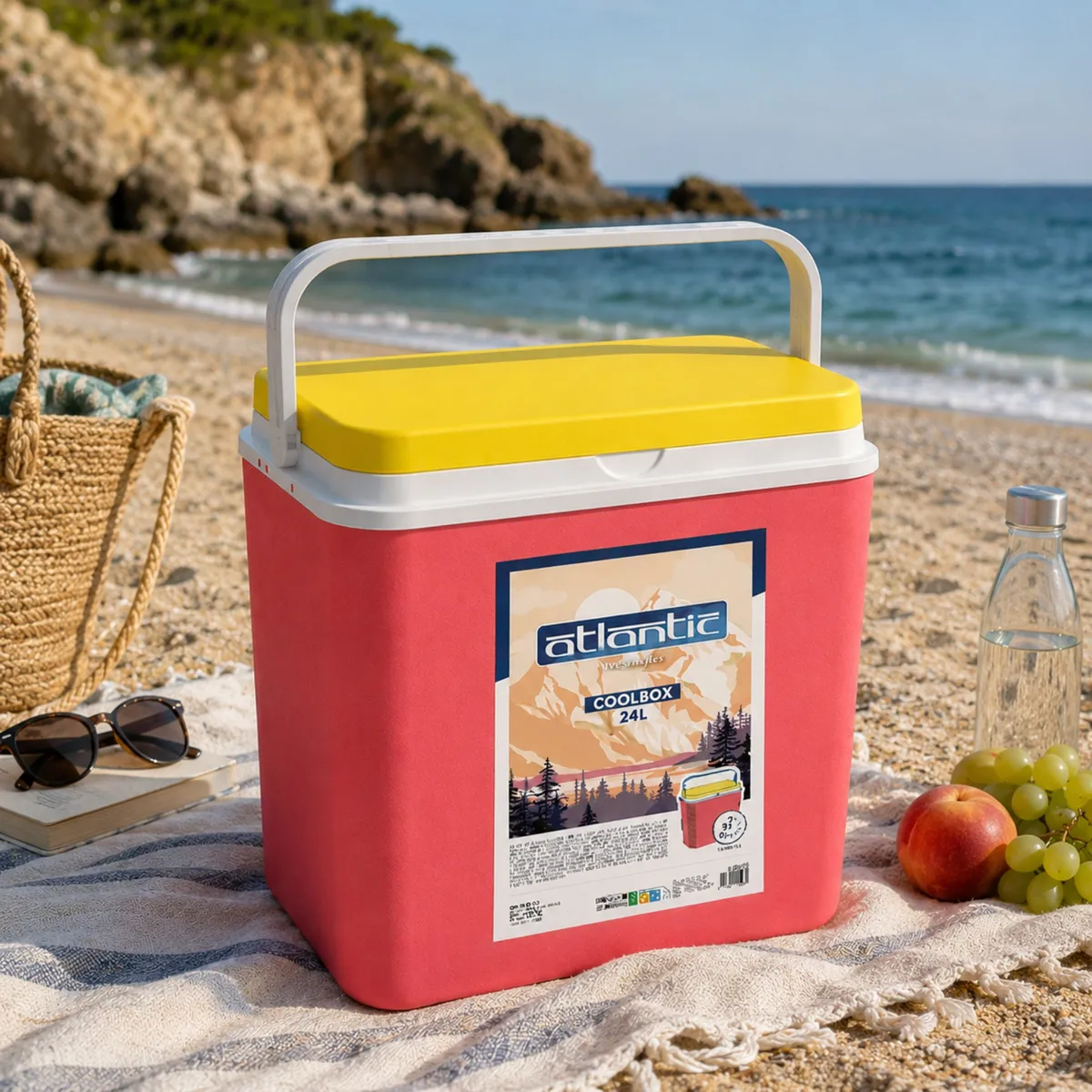 Kamai ATLANTIC 24 l cool box, mandarin orange — zdjęcie 4 z 8