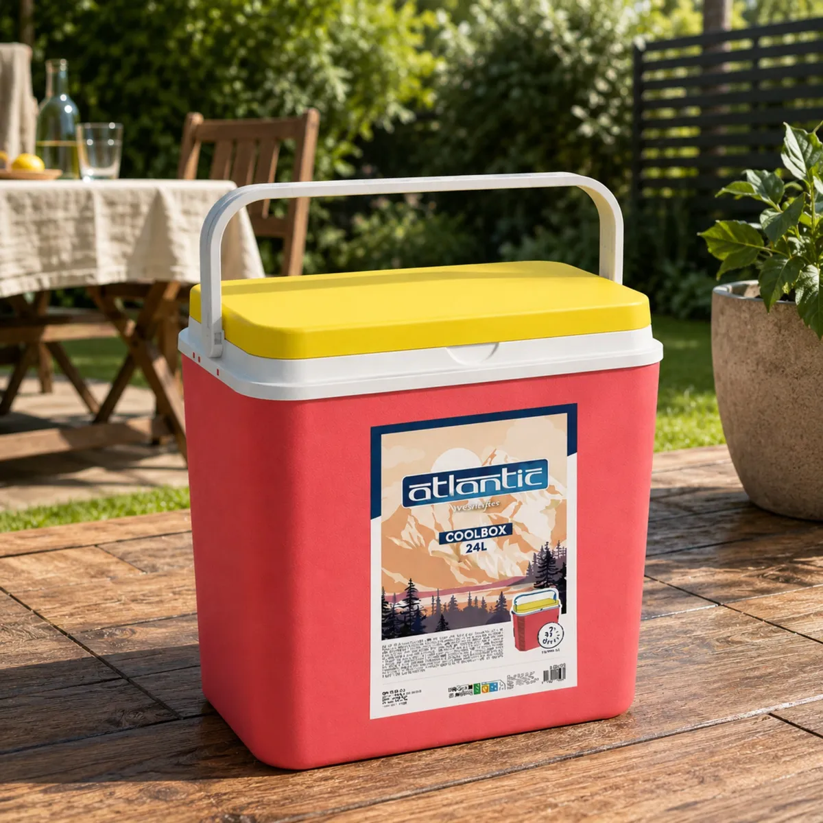 Kamai ATLANTIC 24 l cool box, mandarin orange — zdjęcie 5 z 8