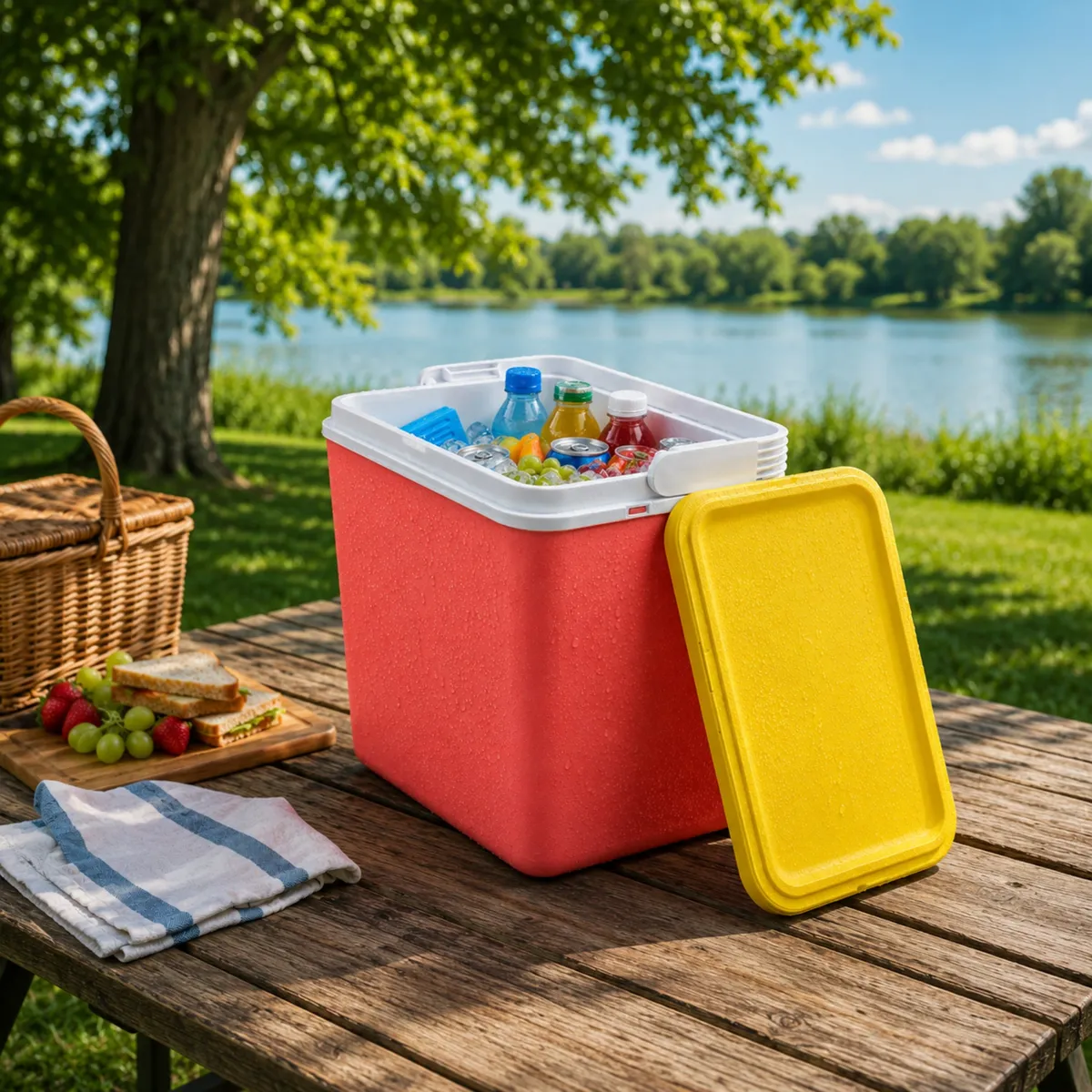 Kamai ATLANTIC 24 l cool box, mandarin orange — zdjęcie 6 z 8
