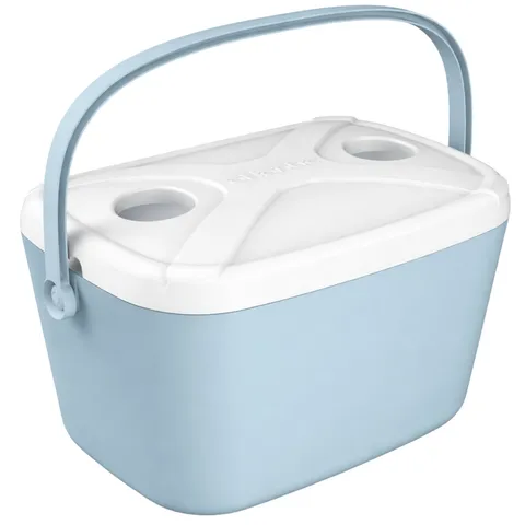 Kühlbox ATLANTIC 15 l Blau mit weißem Deckel Kamai