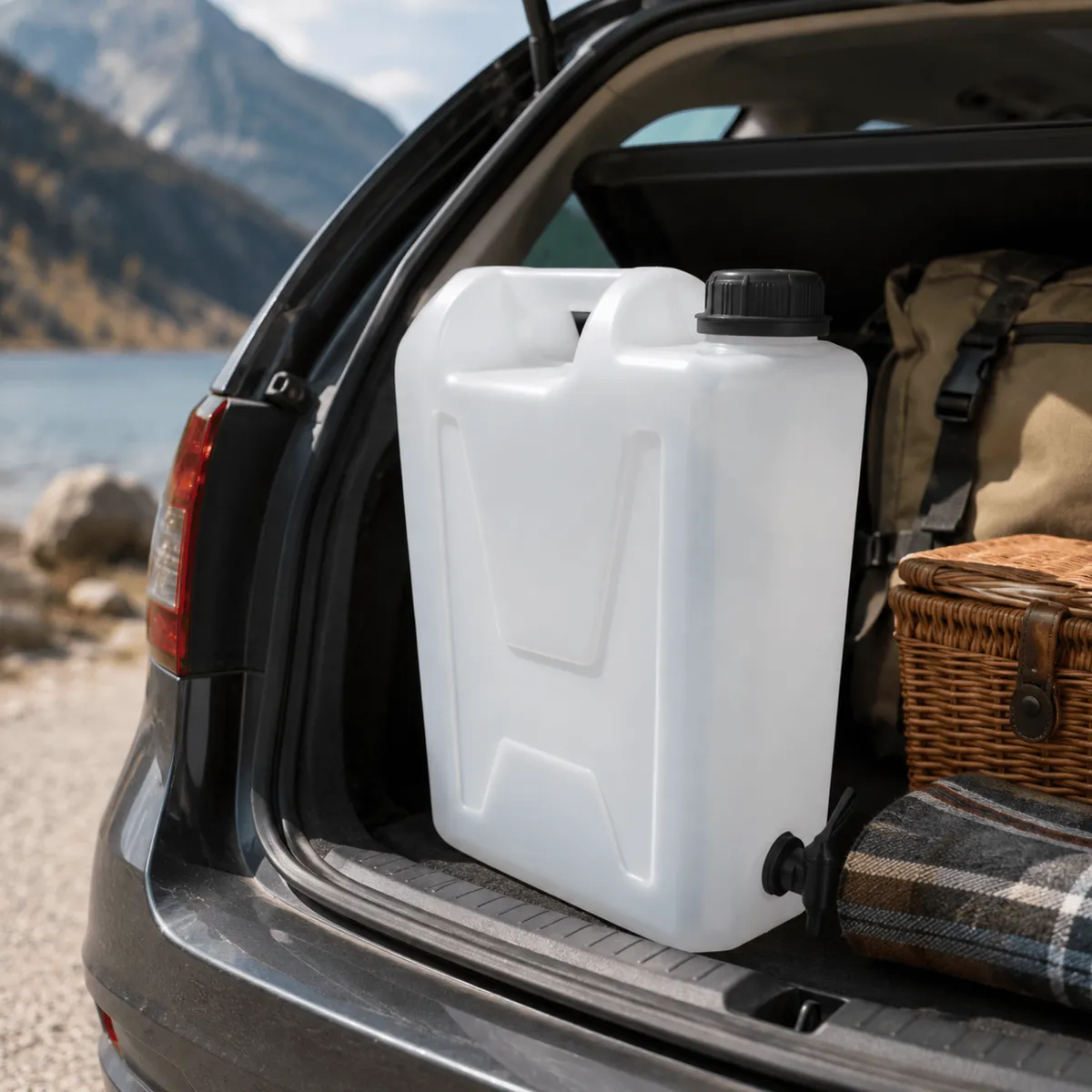 Wasserkanister mit unterem Zapfhahn KAMAI CAMP 10 l — zdjęcie 2 z 8
