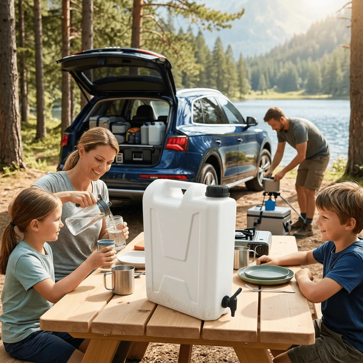 Wasserkanister mit unterem Zapfhahn KAMAI CAMP 10 l — zdjęcie 3 z 8