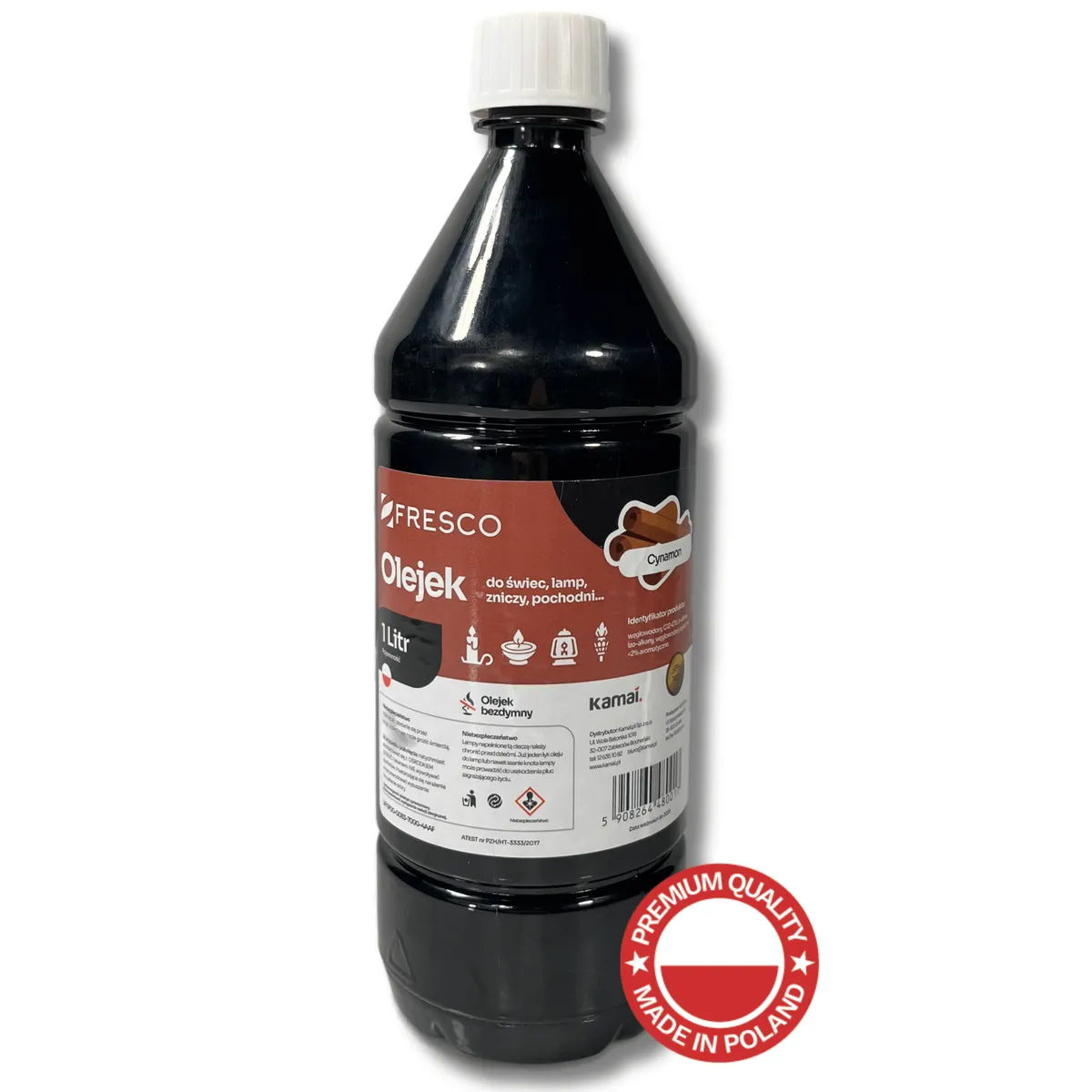 Lamp, torch and candle oil 1.0 l, cinnamon — zdjęcie 2 z 8