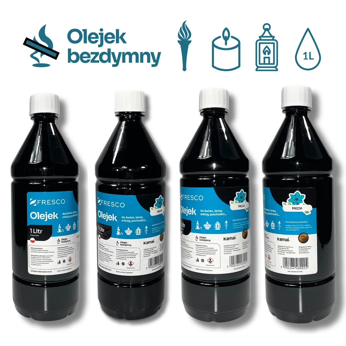 Öl für Lampen, Fackeln und Kerzen 1,0 l FREESIE — zdjęcie 6 z 8