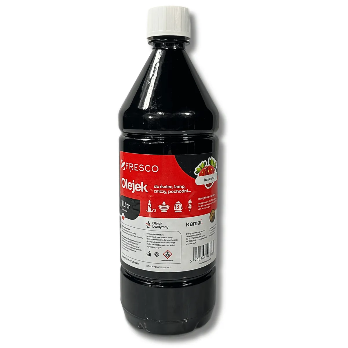 Paliwo olej do lamp, pochodni i świec 1,0L TRUSKAWKA — zdjęcie 2 z 8