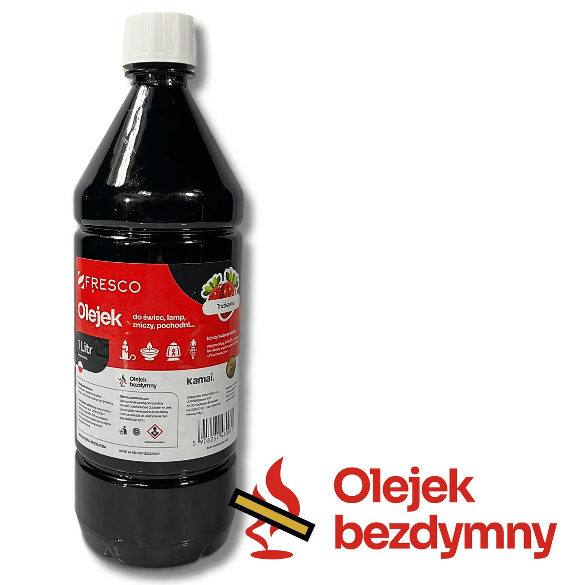 Paliwo olej do lamp, pochodni i świec 1,0L TRUSKAWKA — zdjęcie 4 z 8