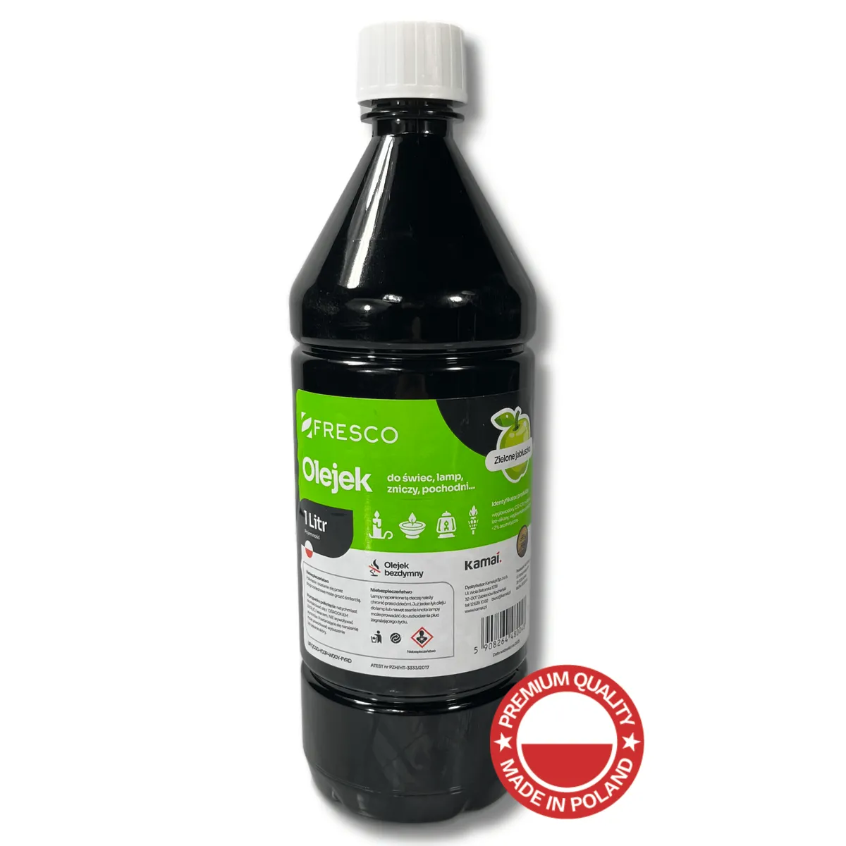 Paliwo olej do lamp, pochodni i świec 1,0L JABŁKO — zdjęcie 3 z 8