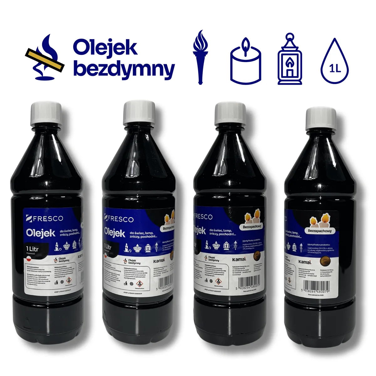 Paliwo olej do lamp, pochodni i świec 1,0L BEZZAPACHOWY — zdjęcie 6 z 8