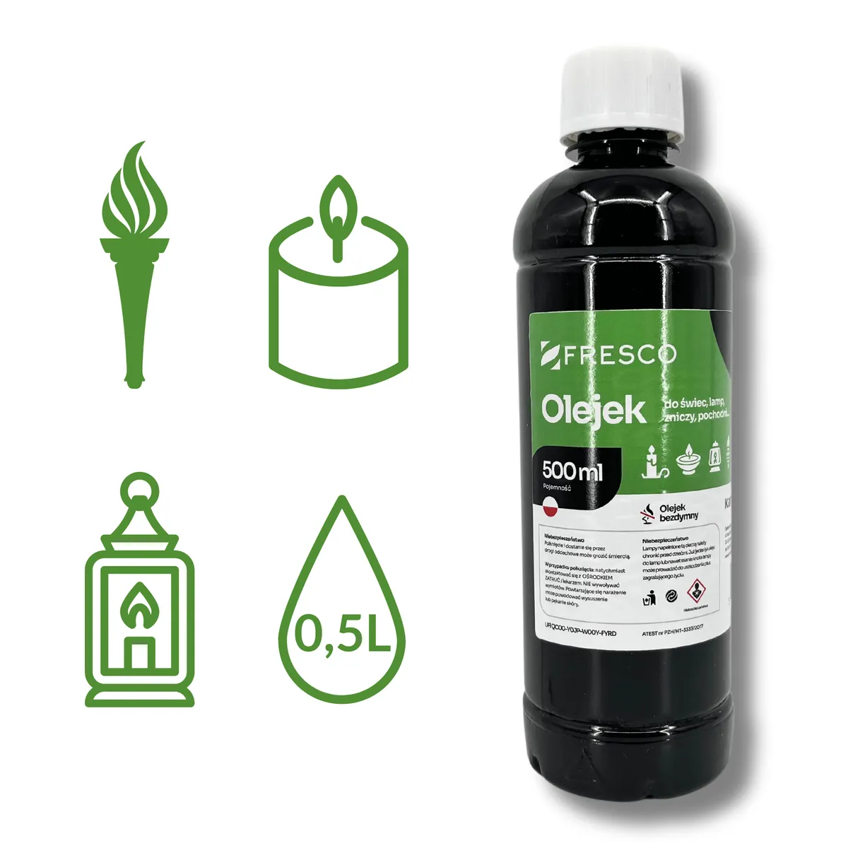 Olej do lamp, pochodní a svíček 500 ml JABLKO — zdjęcie 5 z 8