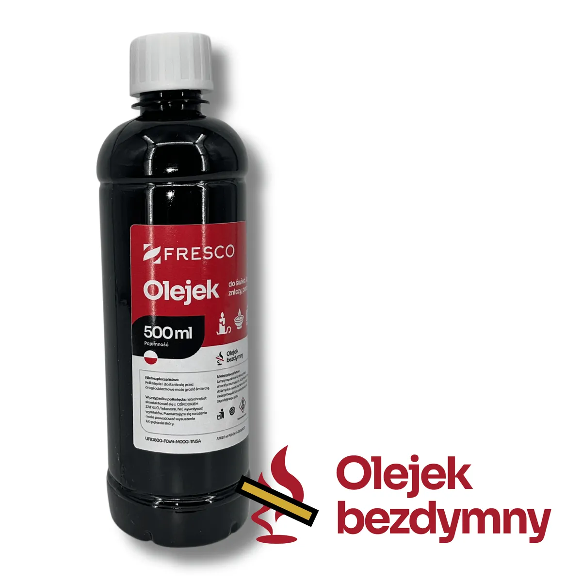 Paliwo olej do lamp, pochodni i świec 500ml TRUSKAWKA — zdjęcie 4 z 8