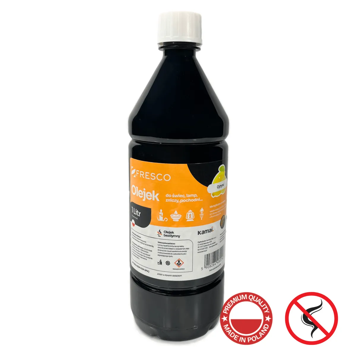 Lamp, torch and candle oil 1.0 l, lemon — zdjęcie 3 z 7