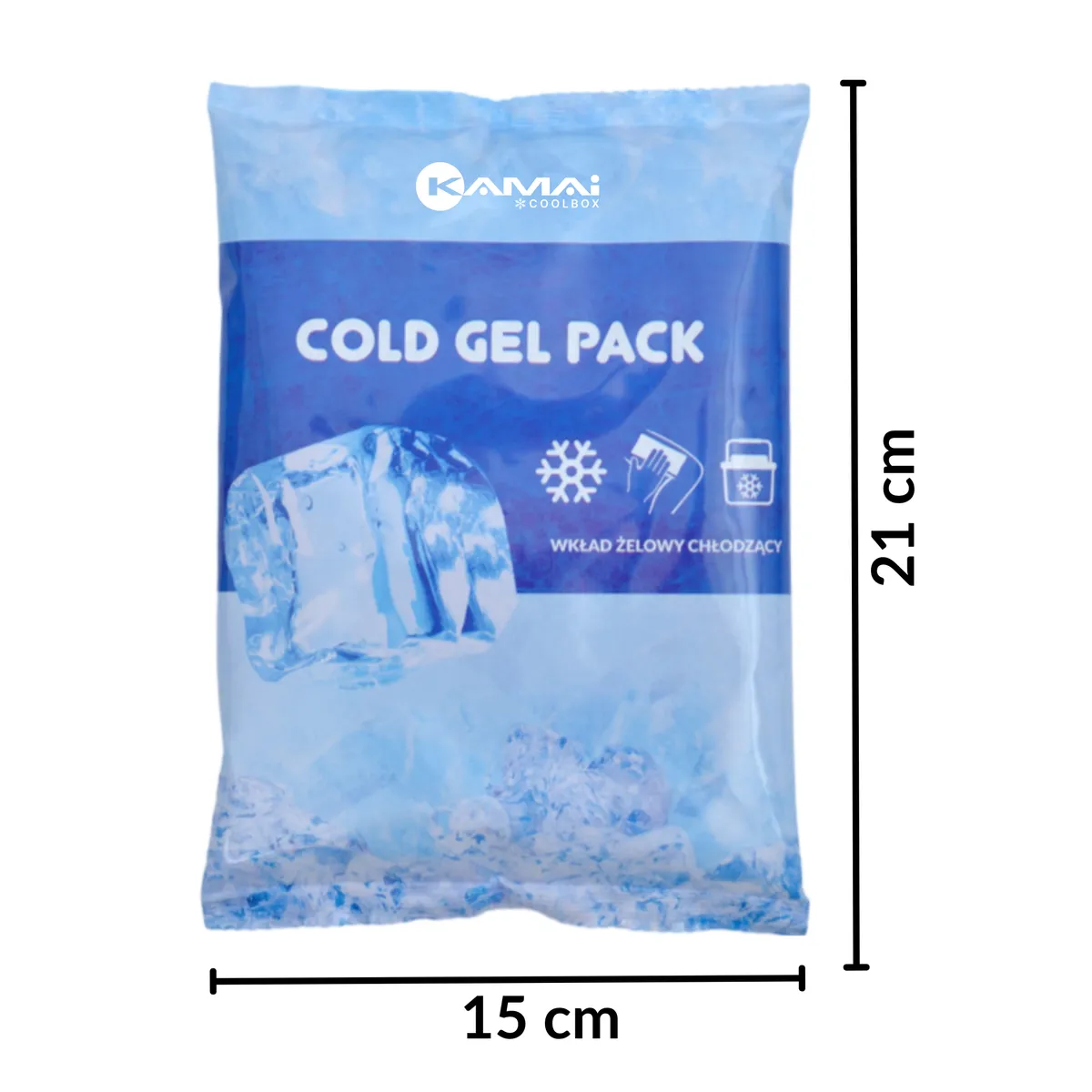 Kamai Coolbox gel ice pack 480 g for cool boxes, blue — zdjęcie 2 z 8