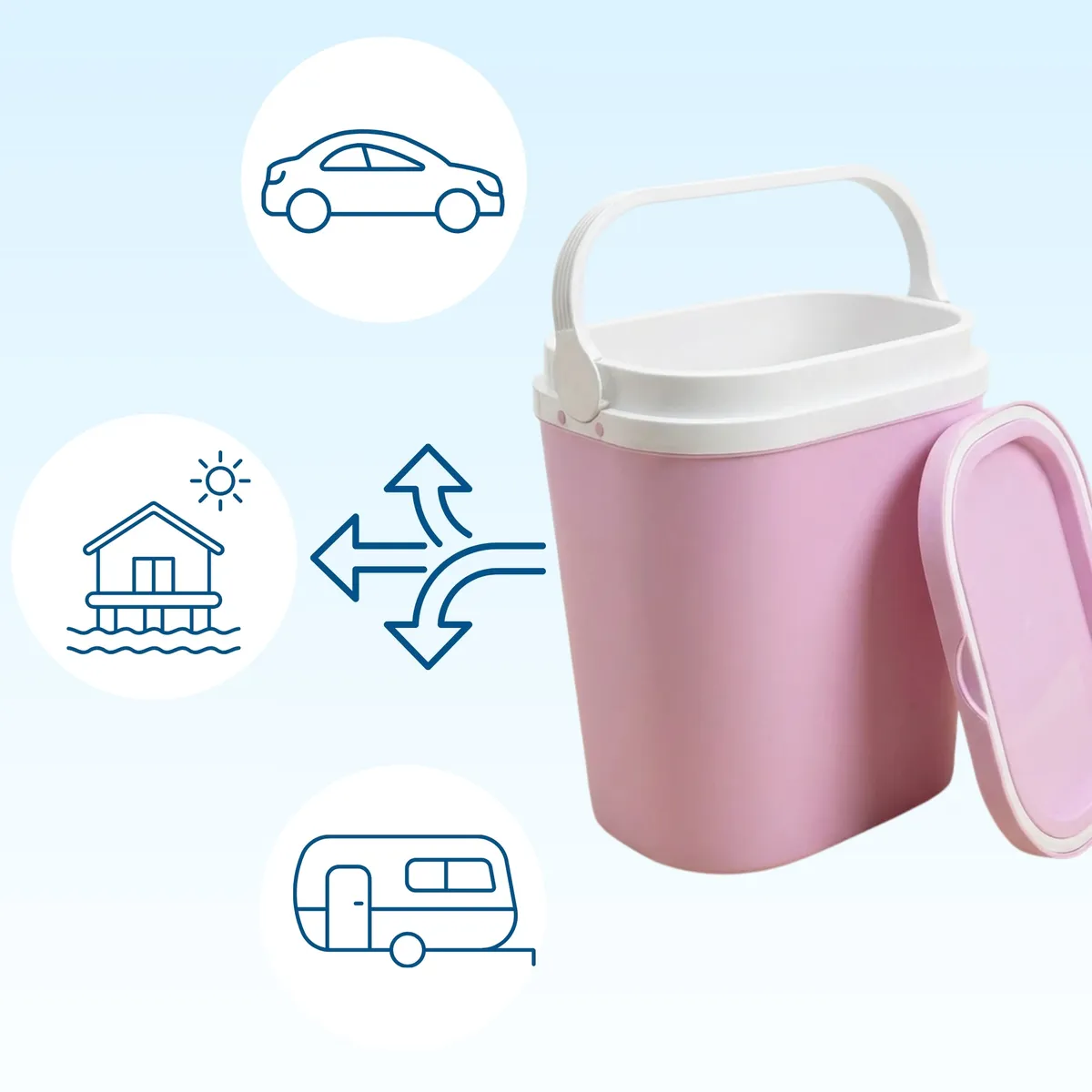 Kühlbox GIOSTYLE 12 l Hellrosa Kamai — zdjęcie 2 z 8