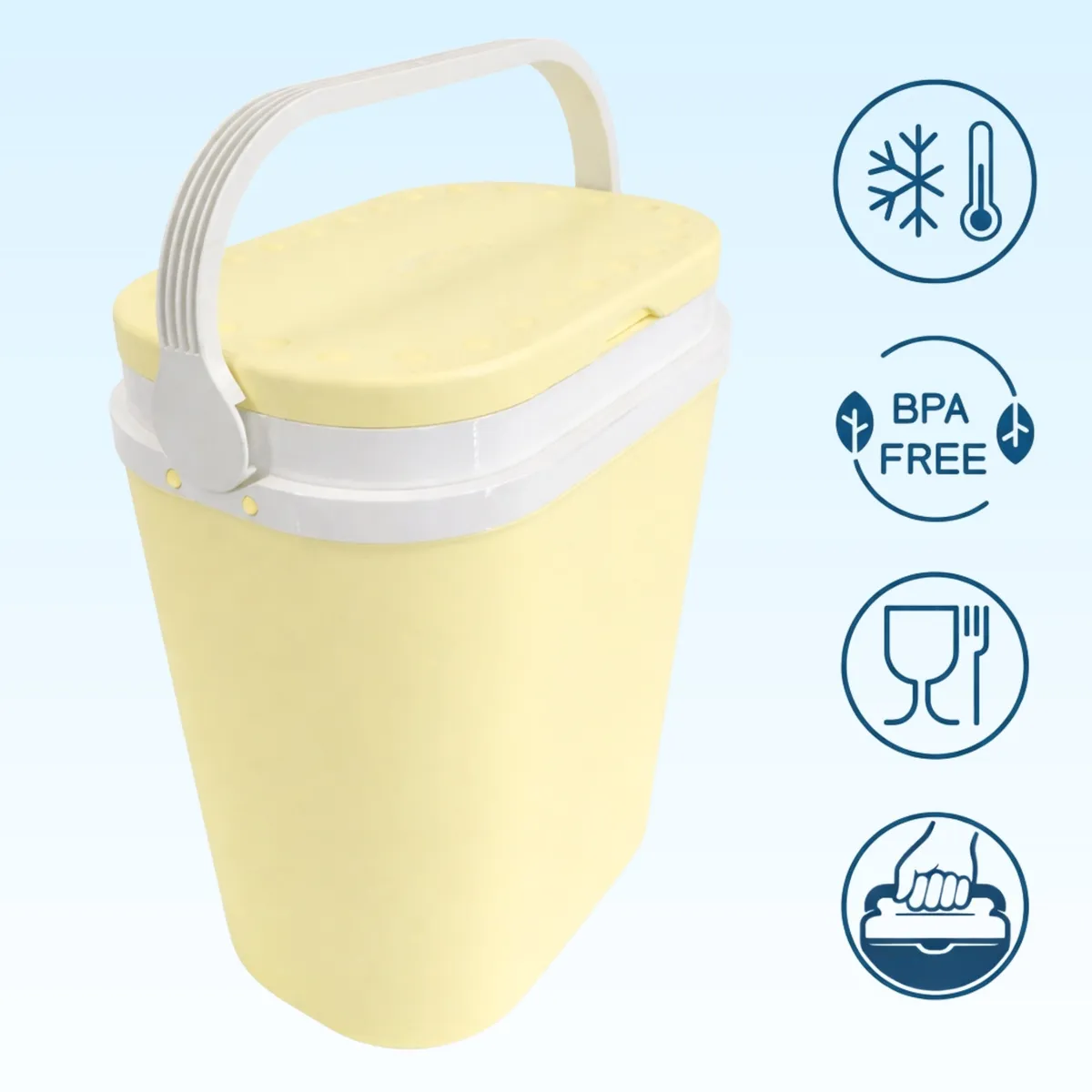 Kühlbox GIOSTYLE 12 l Hellgelb Kamai — zdjęcie 8 z 8